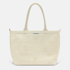 The Lightweight Zip Tote - Moonflower