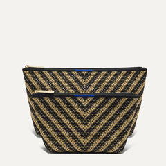 The Travel Pouch Set - Toffee Chevron