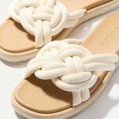 The Summer Sandal - White Sand