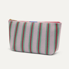 The Travel Pouch Set - Watermelon Market Stripe