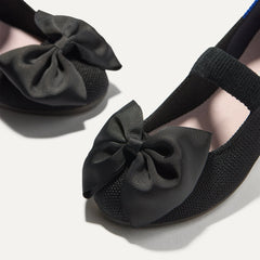 The Kids Big Bow Mary Jane - Black