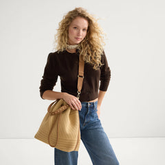 The Cinch Bucket Bag - Brown Butter Crochet