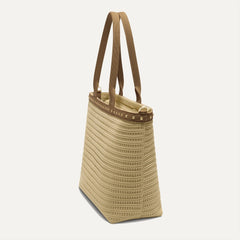 The Lightweight Zip Tote - Brown Butter Crochet