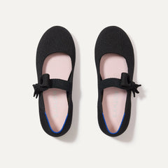 The Kids Tux Bow Mary Jane - Black