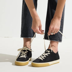 The Lace Up Sneaker - Black