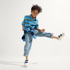 The Kids Strap Sneaker - Blue Raspberry