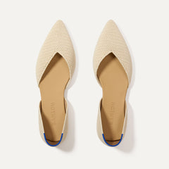 The D'Orsay Point - Conch Raffia-Knit