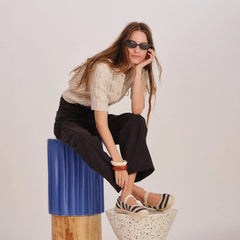 The Espadrille Mary Jane - Compass Stripe